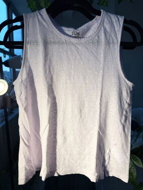 J. Crew Pale Lavender Sleeveless Ribbed Tank